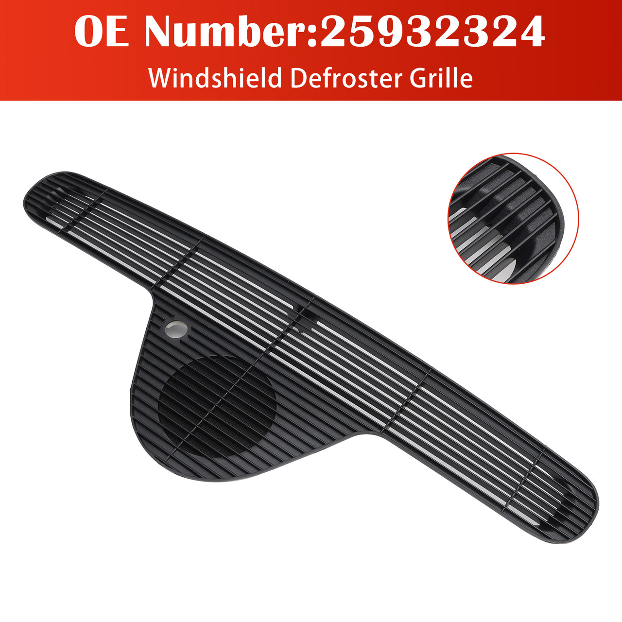 2005-2013 Chevy Corvette Windshield Defroster Grille 25932324 Generic