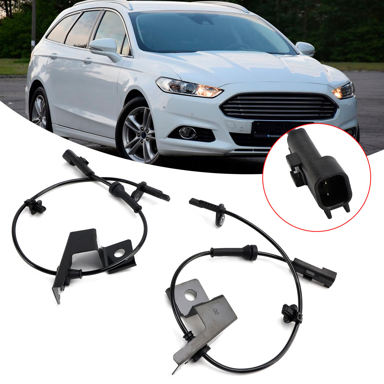 FORD Mondeo Mk5 2*Front Left & Right ABS Speed Sensor DG9C2C205AD Generic