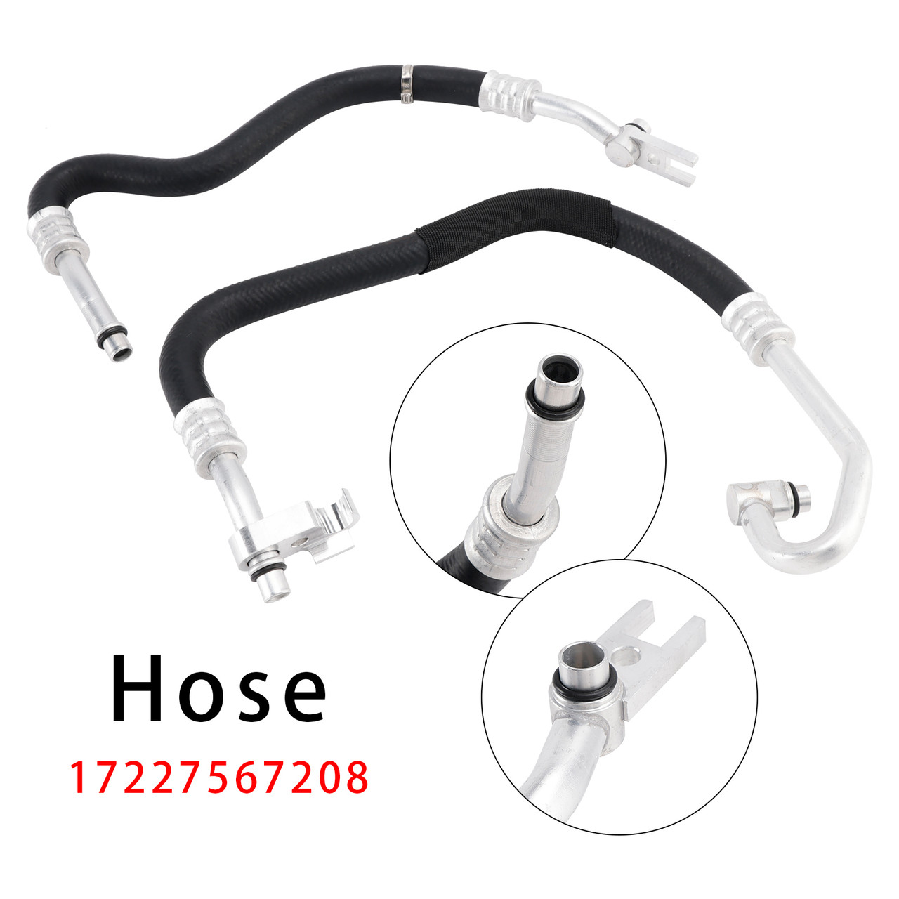 2009-2013 BMW 3 Series Inlet Outlet Engine Oil Cooler Lines Kit 17227567208 Generic
