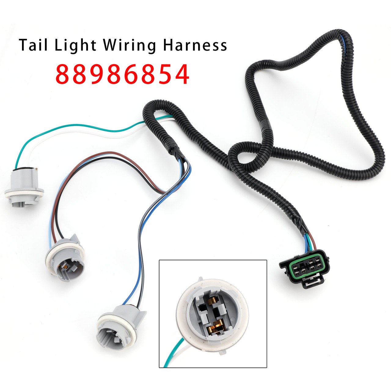 1999-2005 Chevrolet Silverado 1500 2500 3500 Left Tail Light Wiring Harness 88986854 Generic