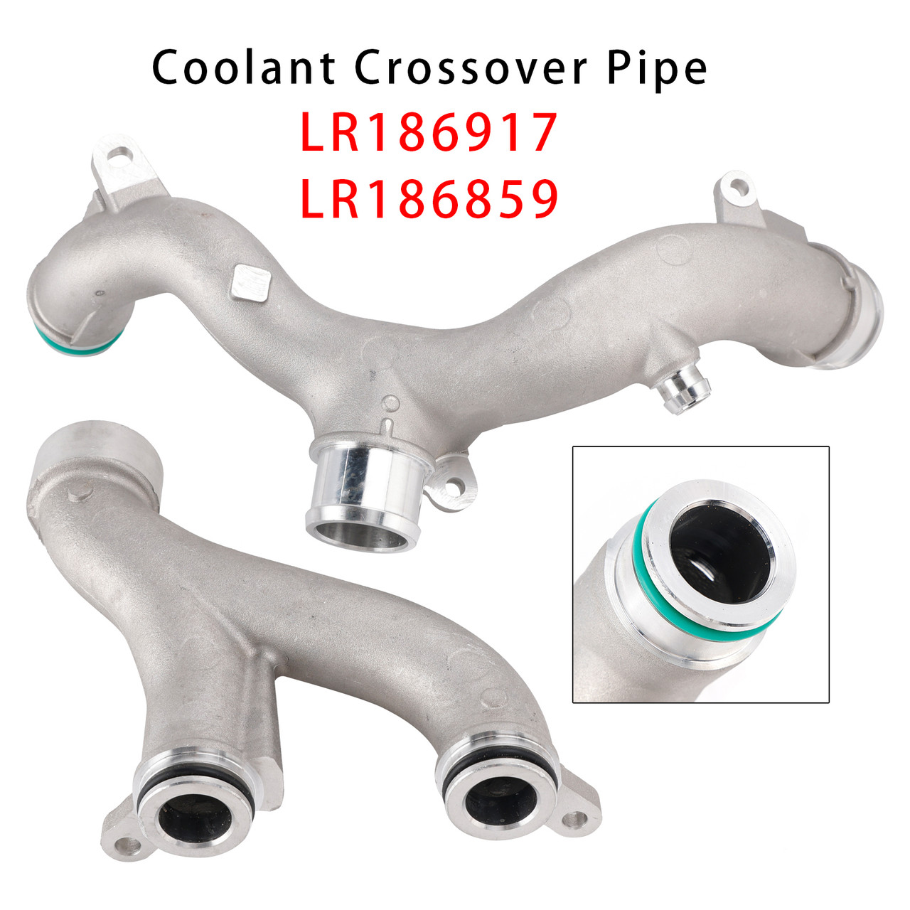2010-2025 Land Rover LR4 V2 3.0 5.0 2PCS Coolant Crossover Pipe LR186917 LR186859 Generic