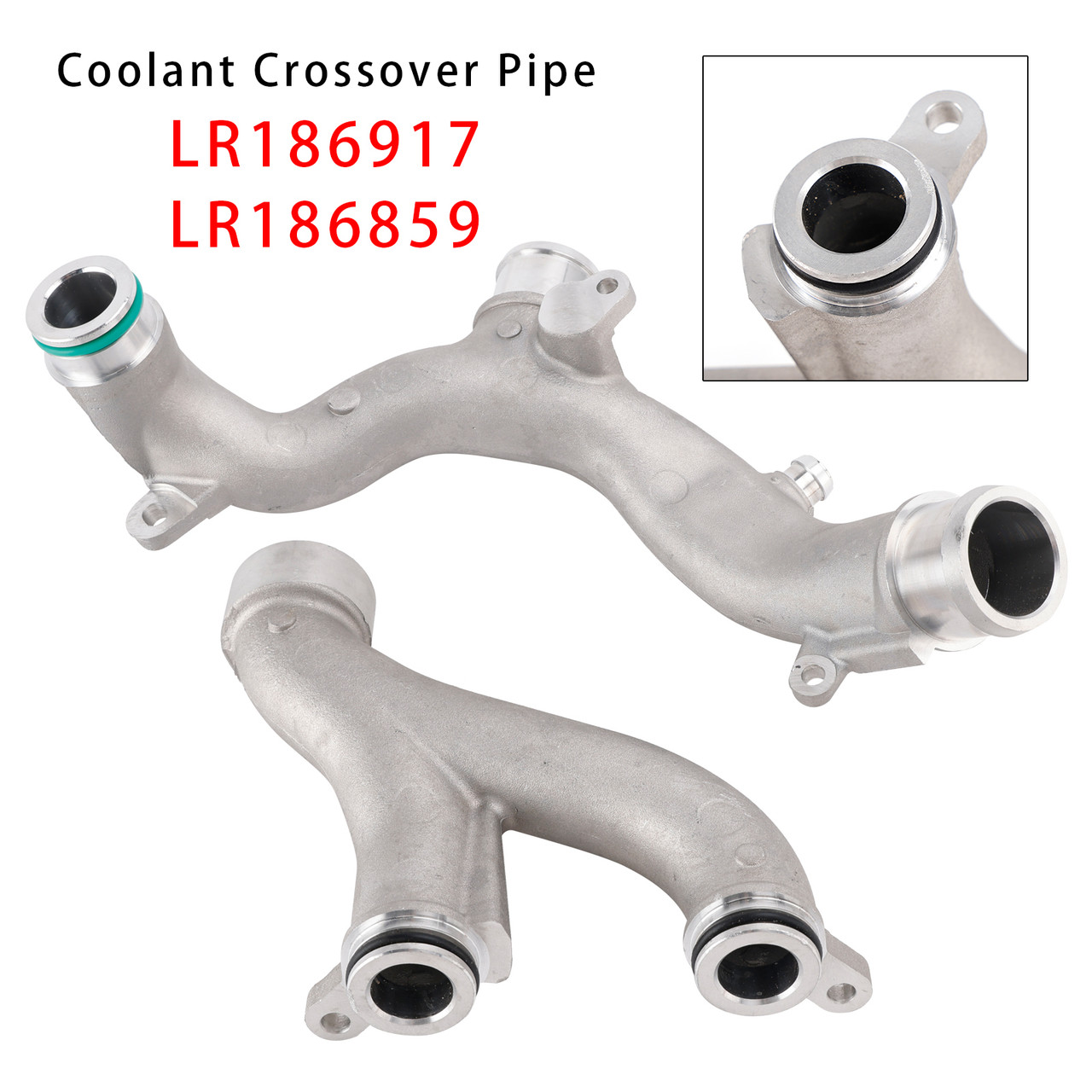 2010-2025 Land Rover LR4 V2 3.0 5.0 2PCS Coolant Crossover Pipe LR186917 LR186859 Generic