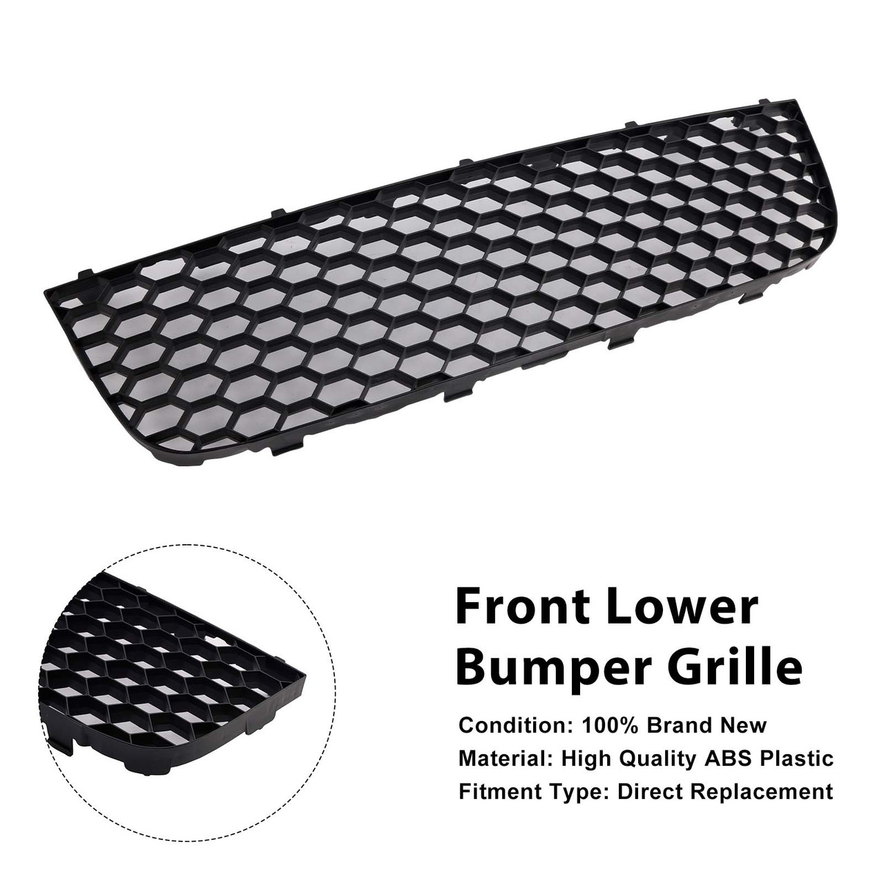 2006-2009 Volkswagen GOLF MK5 GTI Front Center Lower Bumper Grille Generic