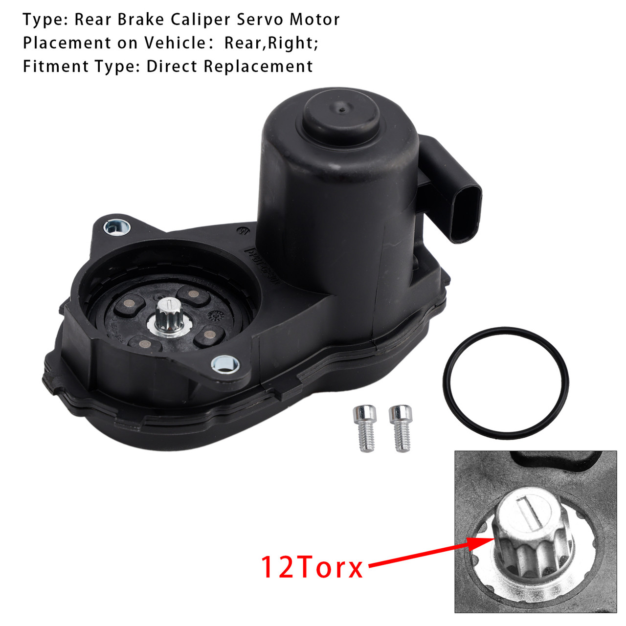 2011-2022 Mercedes Benz A B C CLA GLA Rear Right Brake Caliper Servo Motor 1729060300 Generic