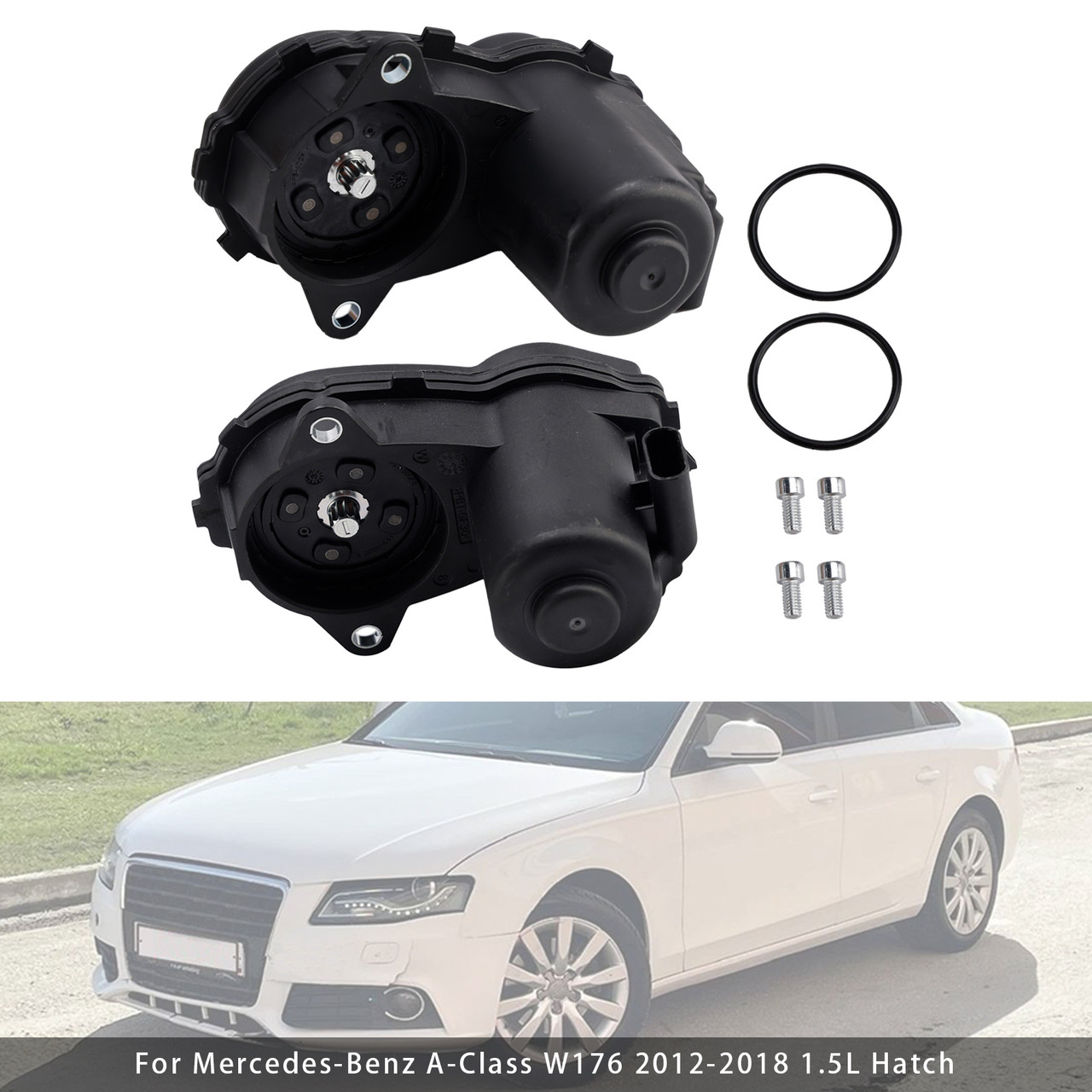 2011-2022 Mercedes Benz A B C CLA GLA Pair Rear Brake Caliper Servo Motor 1729060300 1729060200 Generic