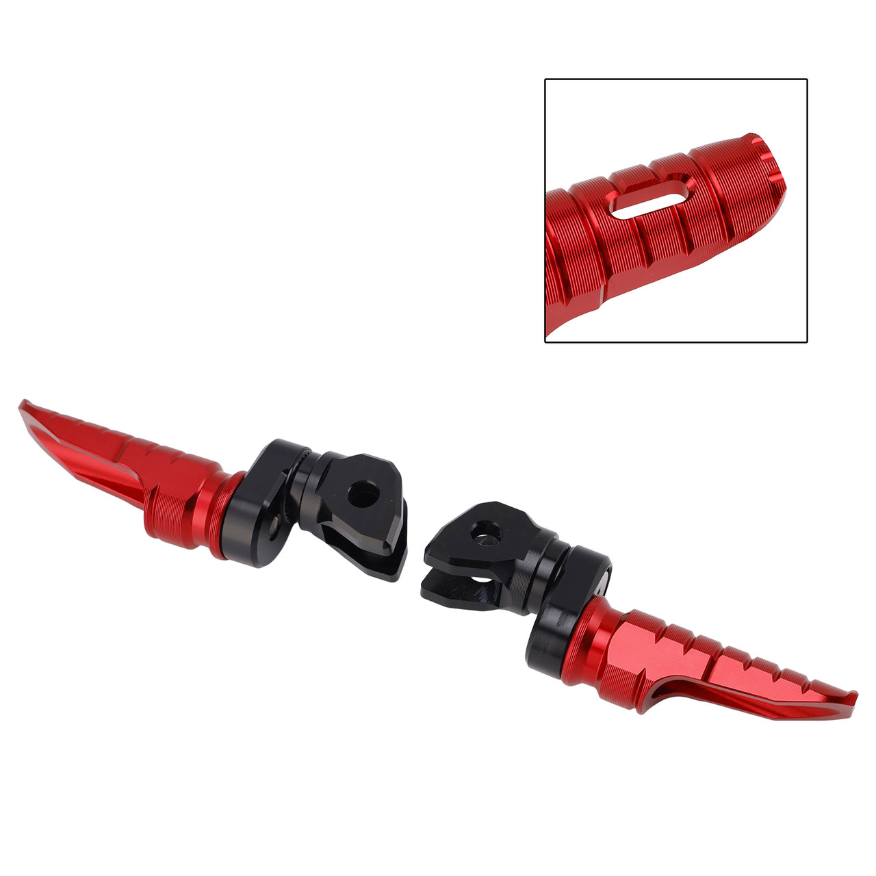 2019-2025 INDIAN FTR1200 FTR Front Footrests Foot Pegs Red Generic