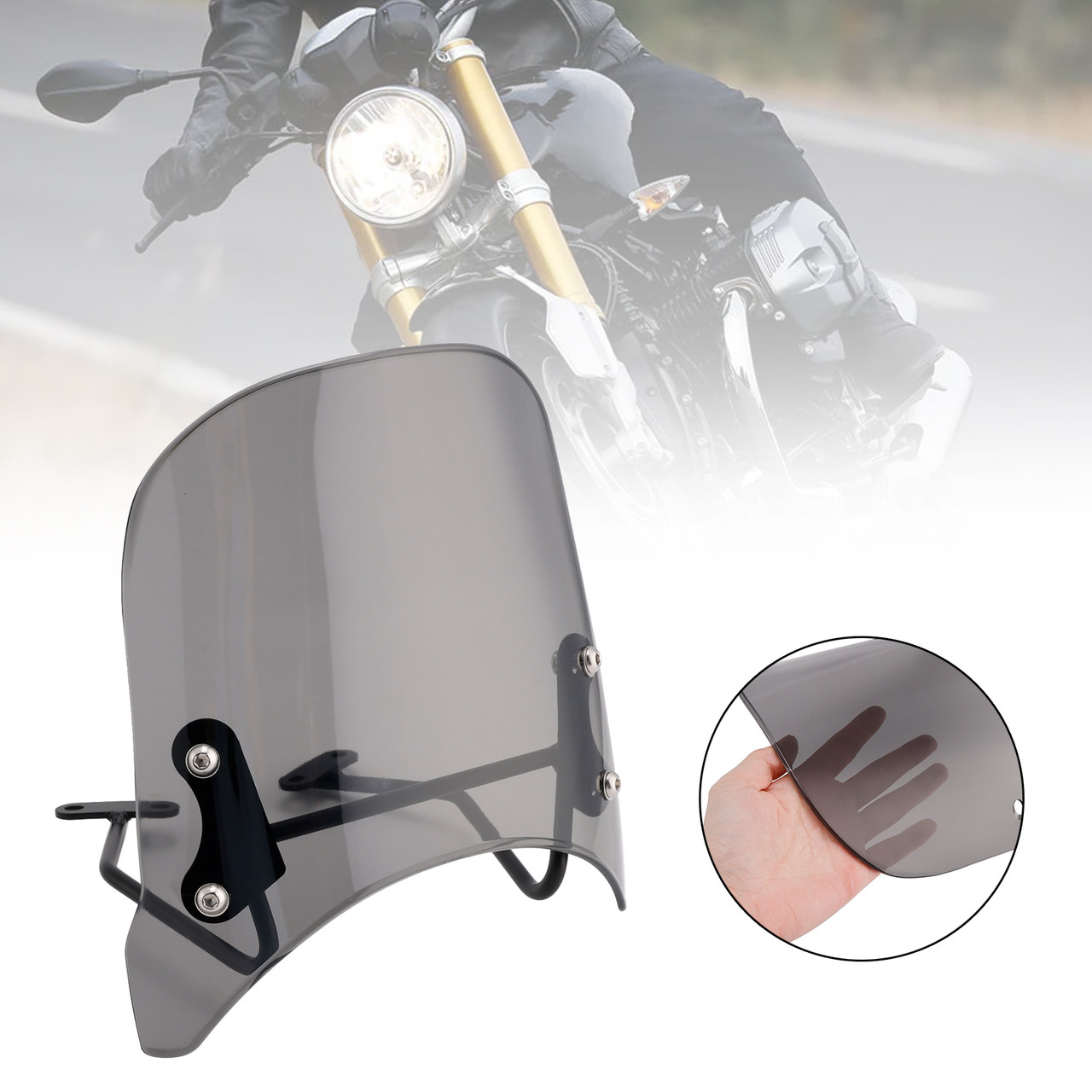 2021-2024 BMW R nineT Option 719 Windshield WindScreen Gray Generic