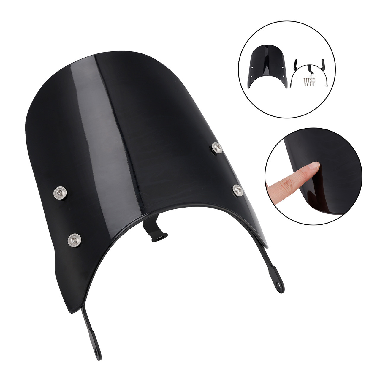 2024-2025 Guerrilla 450 Windshield WindScreen Black Generic