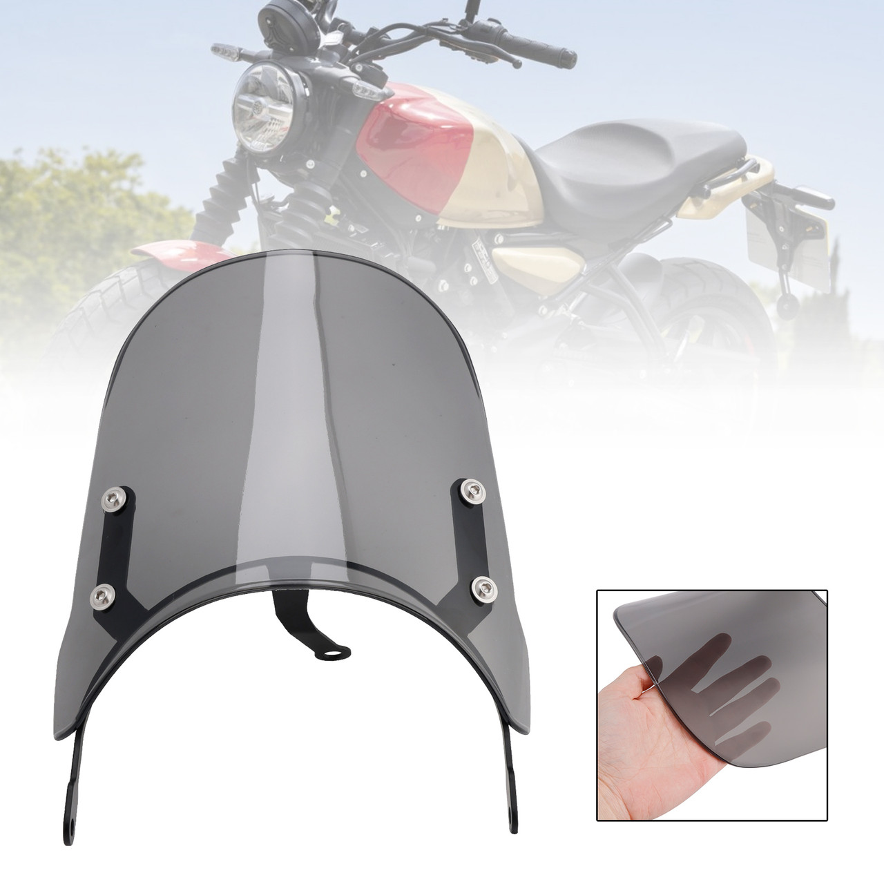 2024-2025 Guerrilla 450 Windshield WindScreen Gray Generic