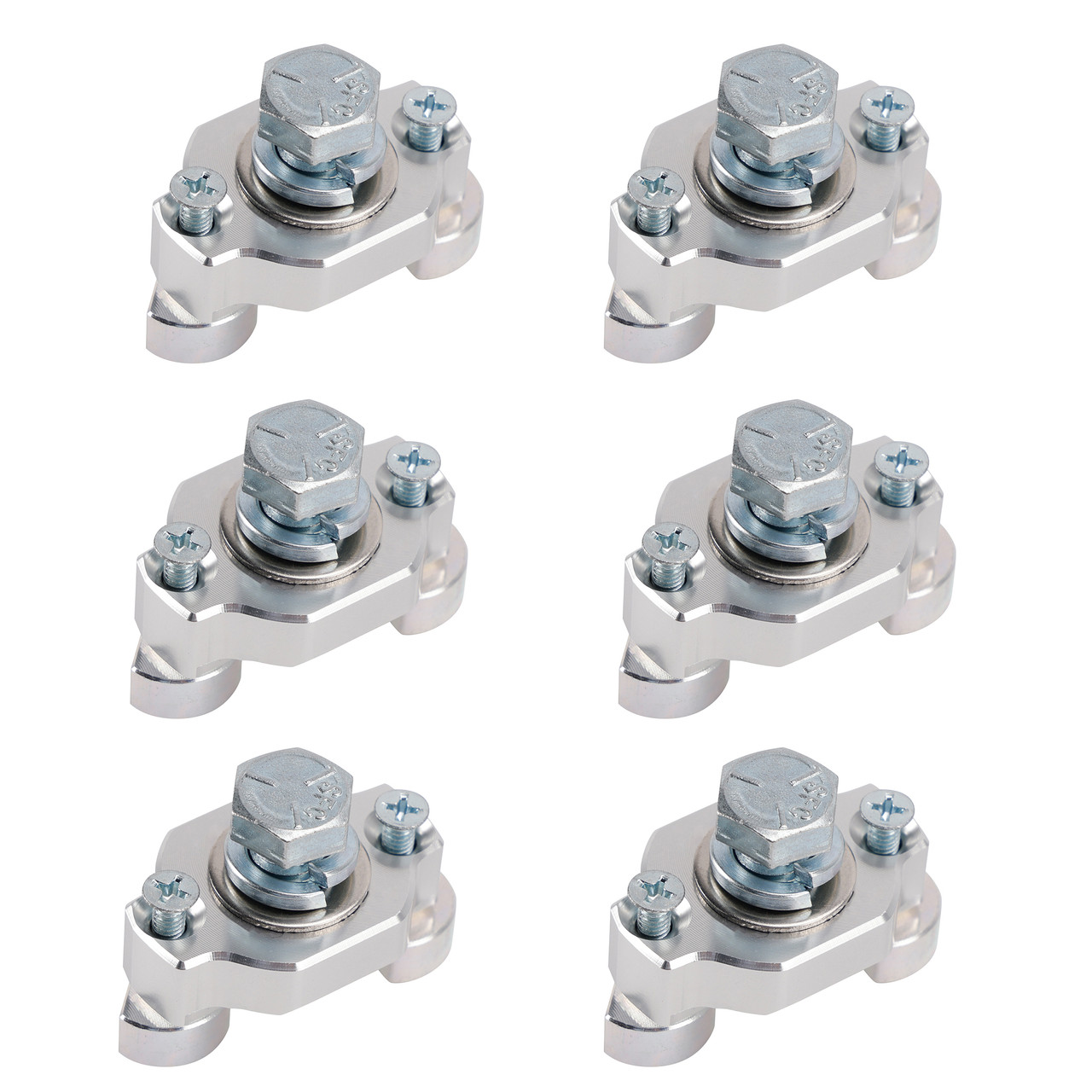 2016-2026 CFMoto CForce 6 Pack Aluminum Quick Attach Accessory Anchor Mounts Kit Silver Generic