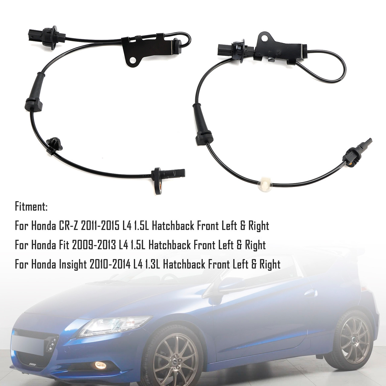 2009-2015 Honda Hatchback Front Left & Right CR-Z 2X Front ABS Wheel Speed Sensor 57455-TF0-003 Generic