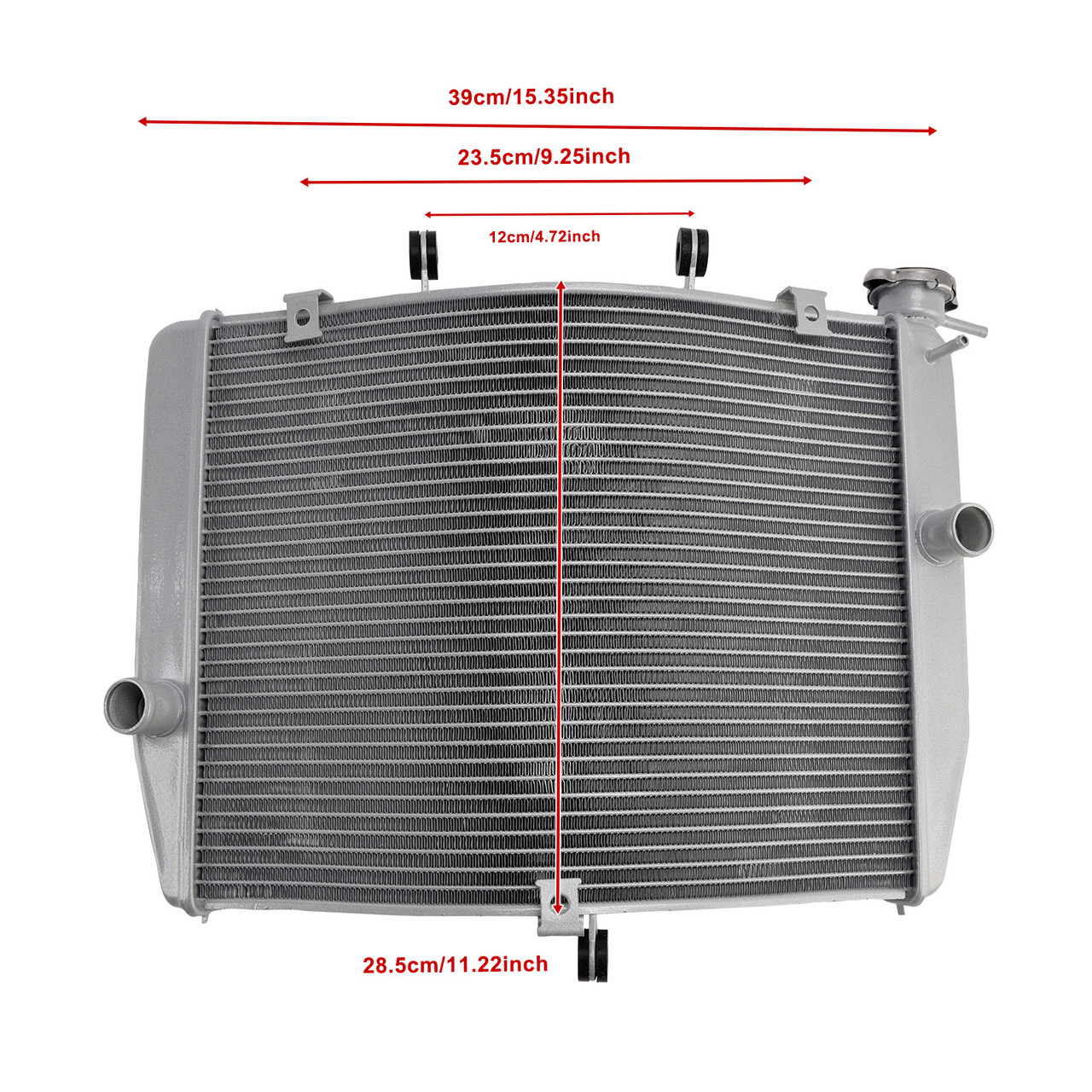 2013-2023 Kawasaki ZX-6R Radiator Cooler Cooling Silver Generic
