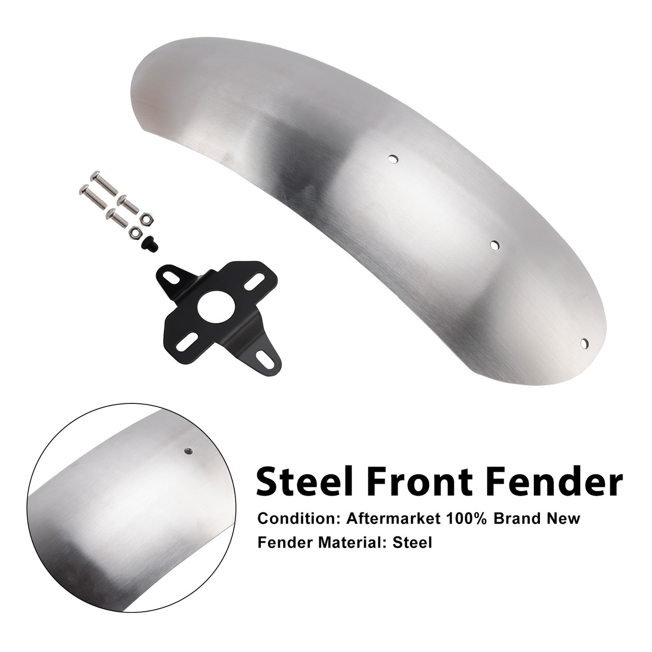 2017-2025 MOTO GUZZI V7 Steel Front Fender Mudguard Primary Generic