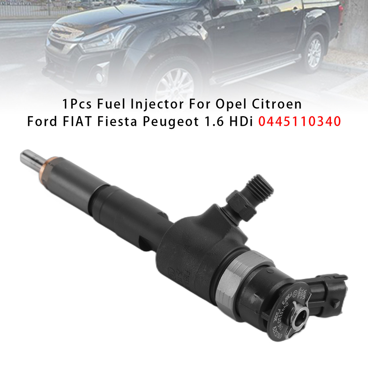 2011-2016 FIAT Scudo Bus/ Scudo Kasten 1.6 1Pcs Fuel Injector 0445110739 Generic