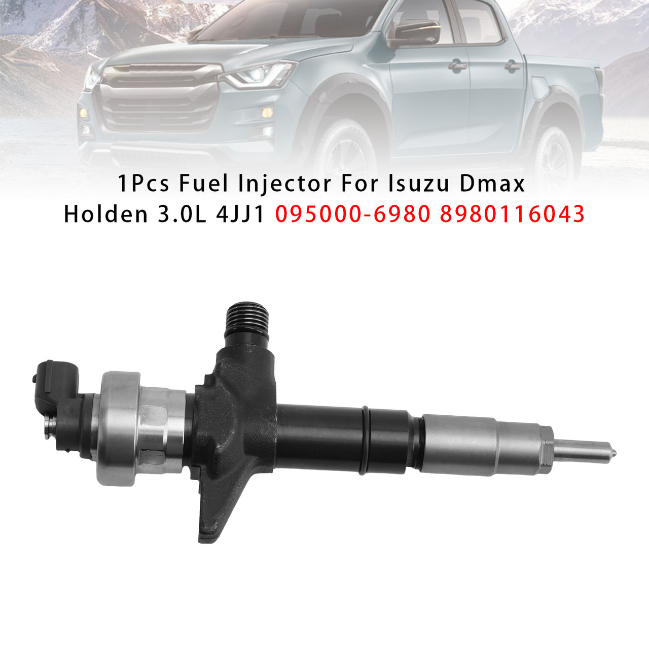 2007-2012 Holden/Isuzu 4JJ1 3.0L Engine 1Pcs Fuel Injector 8980116045 Generic