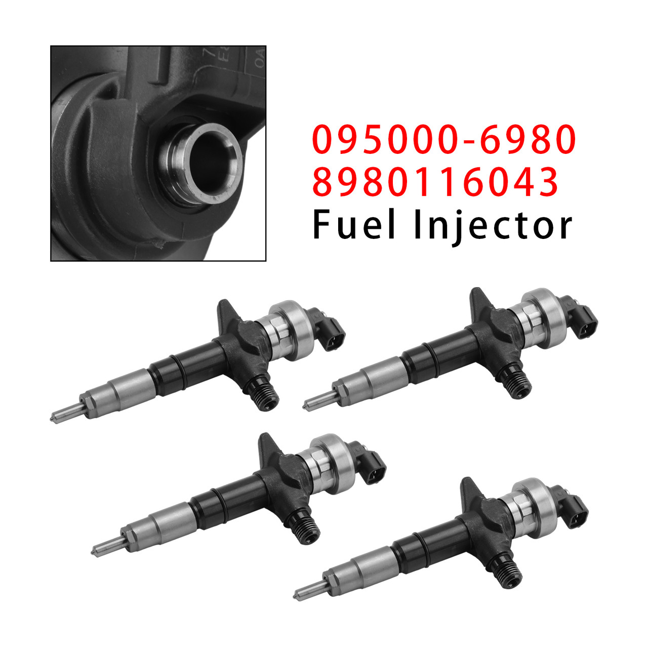 2007-2008 Holden Rodeo 4JJ1 3.0L Engine 4Pcs Fuel Injector 8980116045 Generic