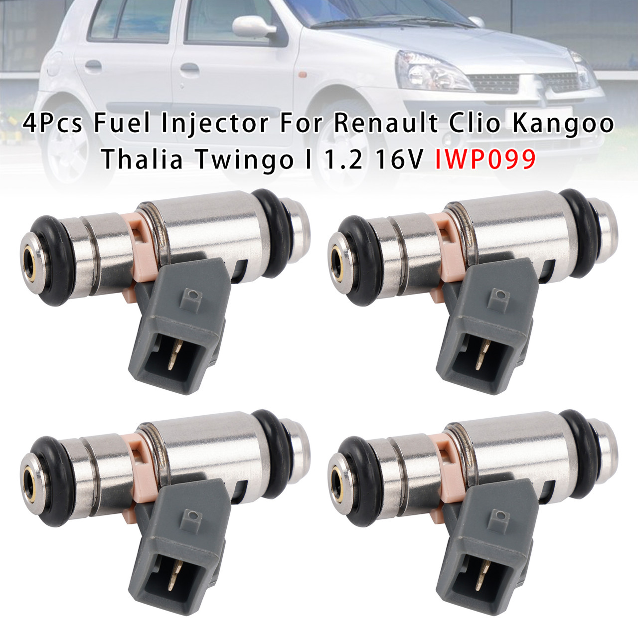 2001-2023 Renault Clio Kangoo Thalia Twingo I 1.2 16V IWP099 4Pcs Fuel Injector Generic