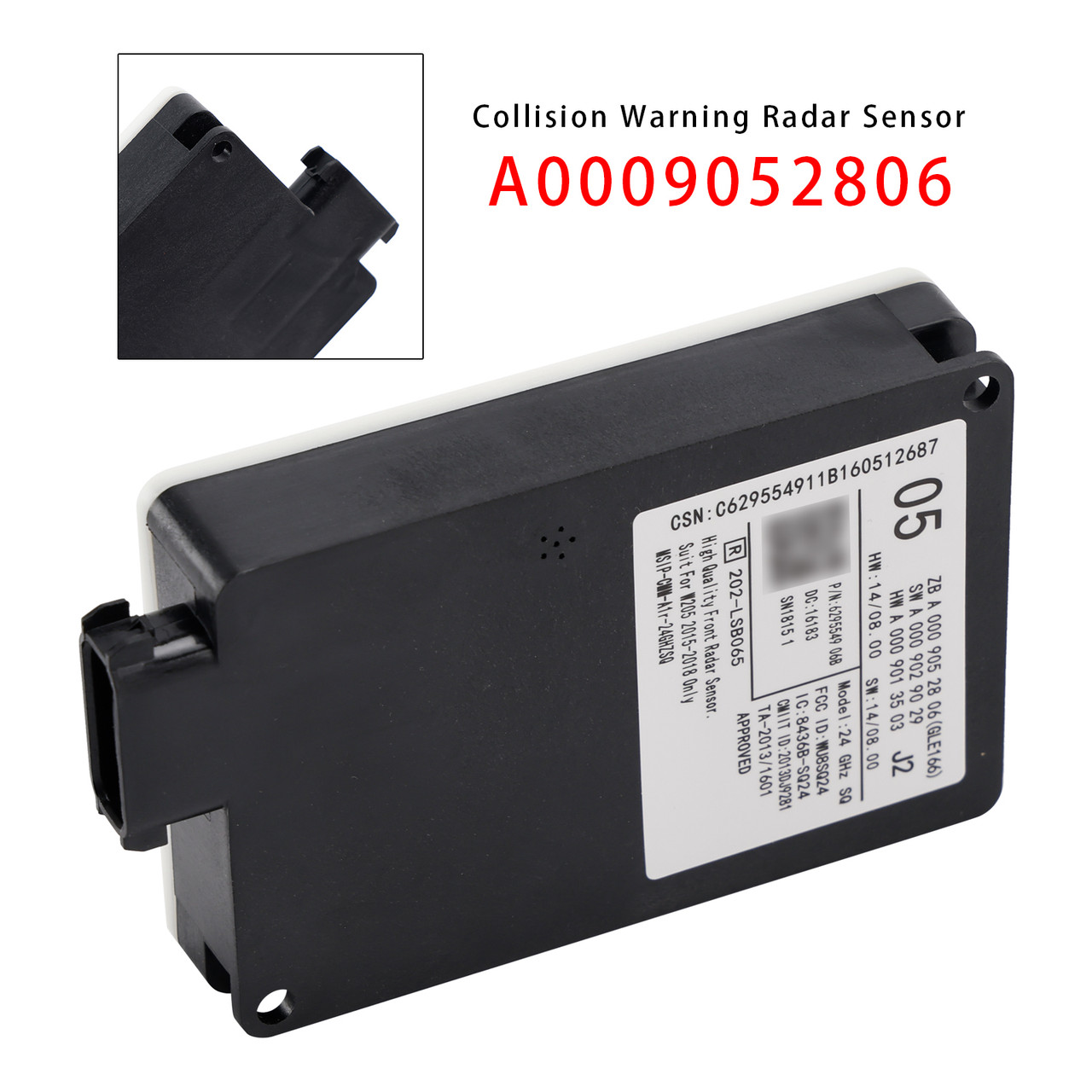 2015-2018 Mercedes-Benz GLE W166 Forward Collision Warning Radar Sensor A0009052806 Generic