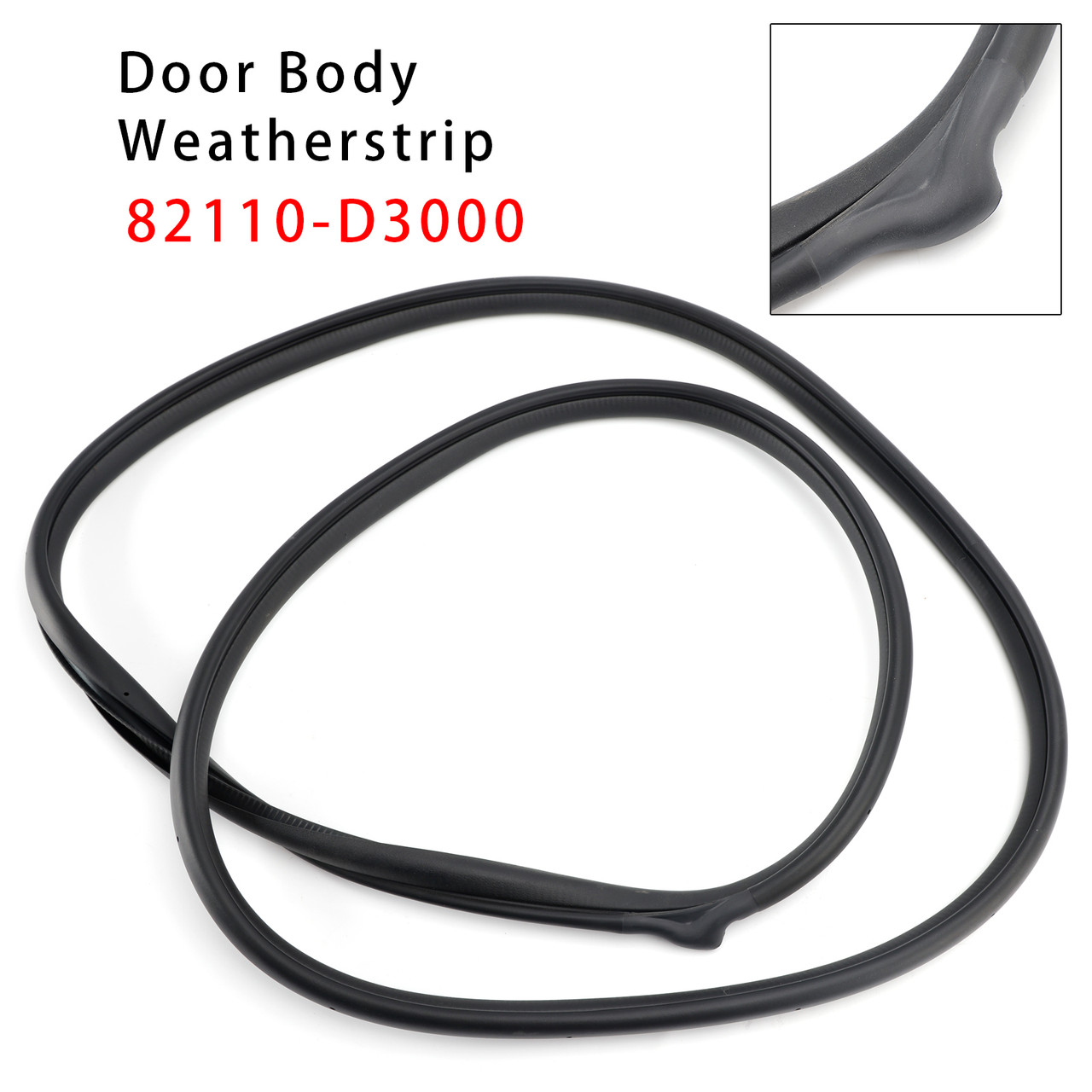 2016-2021 Hyundai Tucson Front Left Door Body Side Weatherstrip 82110-D3000 Generic