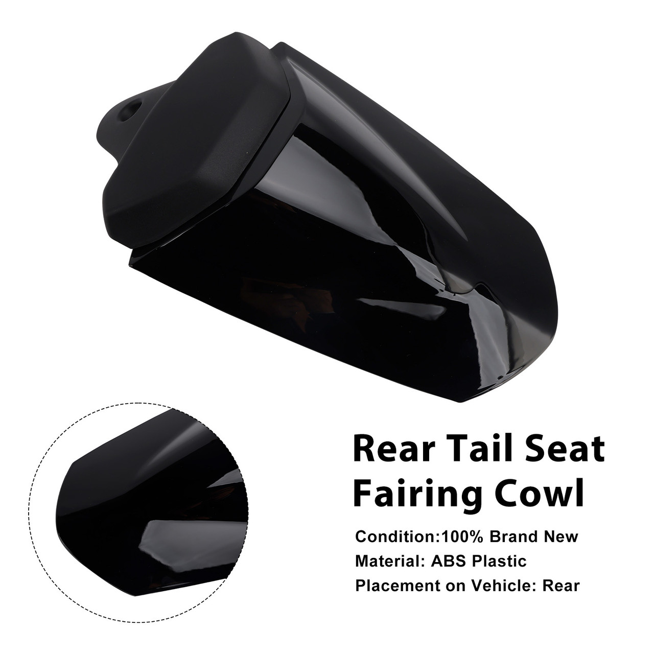 2025-2026 Triumph Speed Triple 1200 RS Rear Tail Seat Fairing Cowl Black Generic