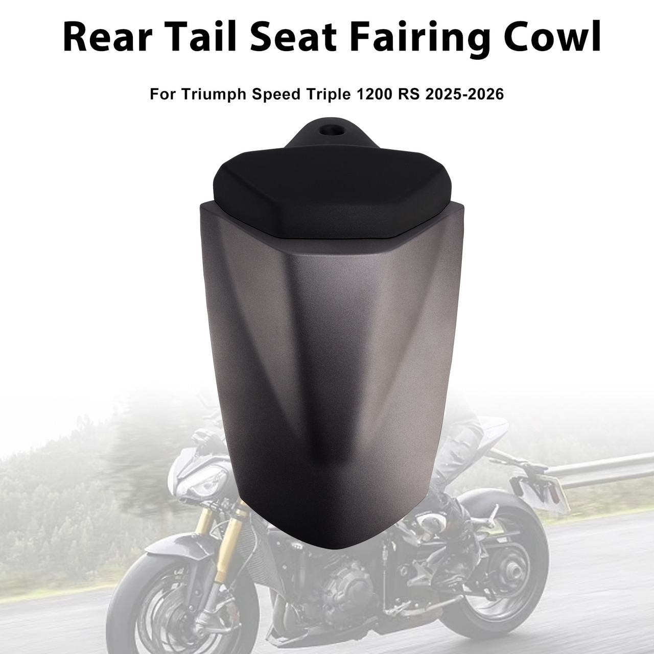 2025-2026 Triumph Speed Triple 1200 RS Rear Tail Seat Fairing Cowl Gray Generic