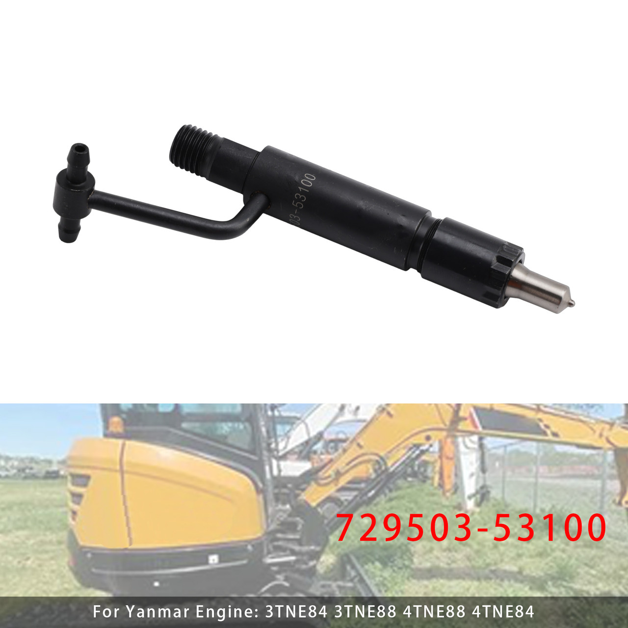 Yanmar 3TNE84 3TNE88 4TNE84 1Pcs Fuel Injector 72950353100 Generic