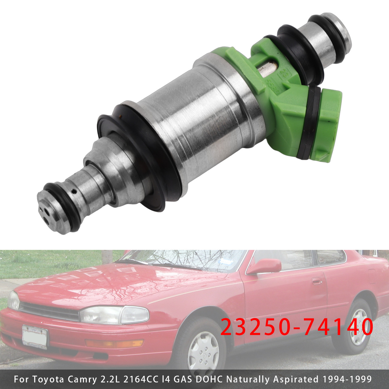 1994-1999 Toyota Celica 2.2L 2164CC l4 GAS DOHC Naturally Aspirated 1Pcs Fuel Injector 23250-74140 Generic