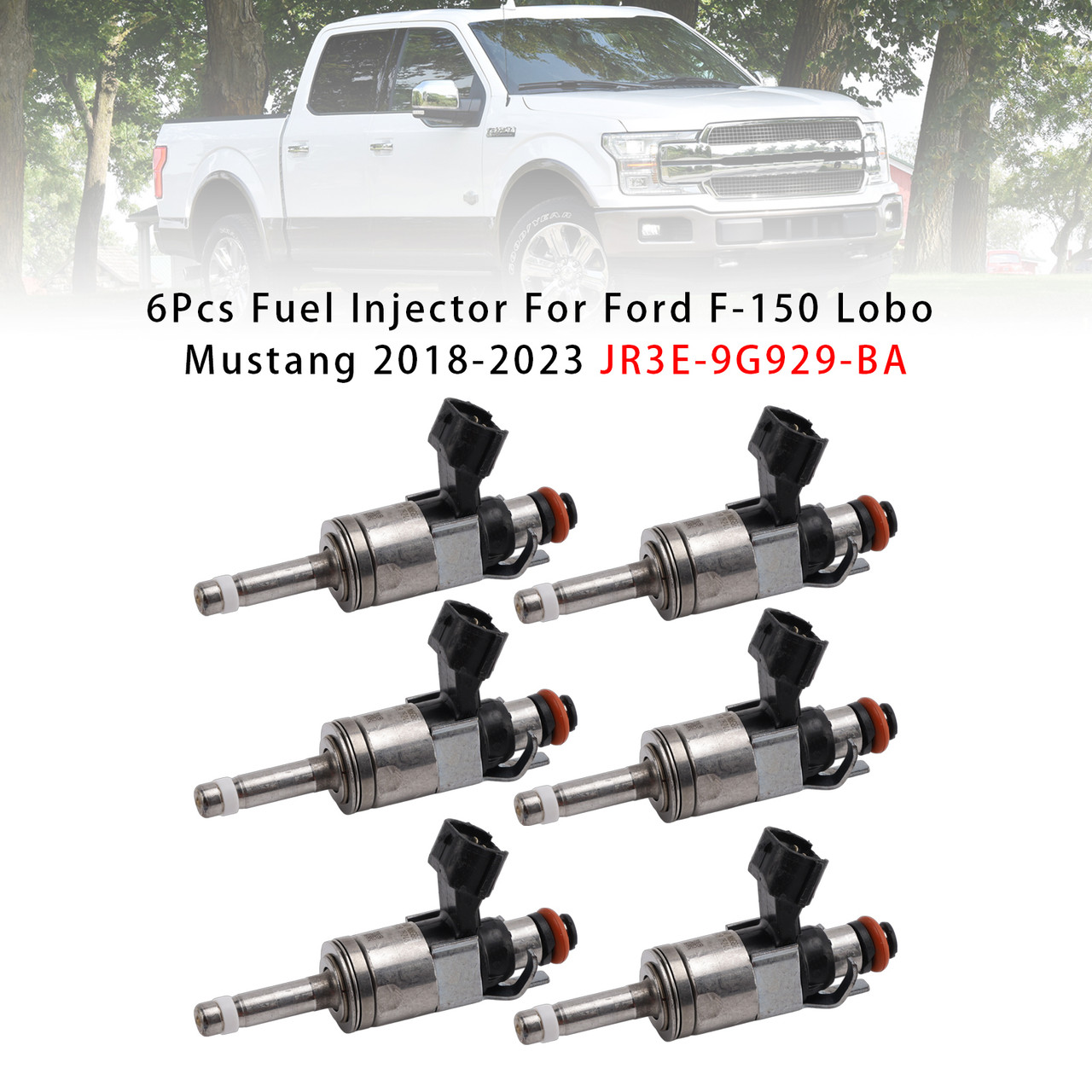 2018-2023 Ford Mustang 5.0L 6Pcs Fuel Injector JR3E-9G929-BA Generic