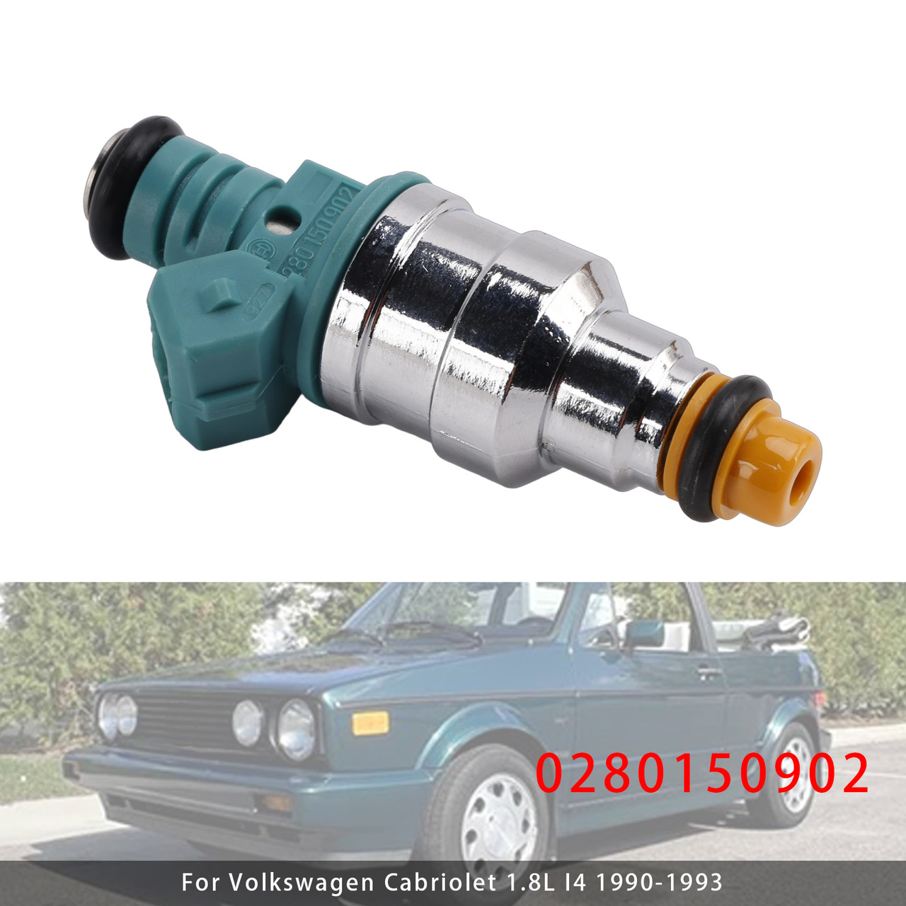 1985-1993 VOLKSWAGON GOLF I JETTA II 1Pcs Fuel Injector 0280150902 Generic