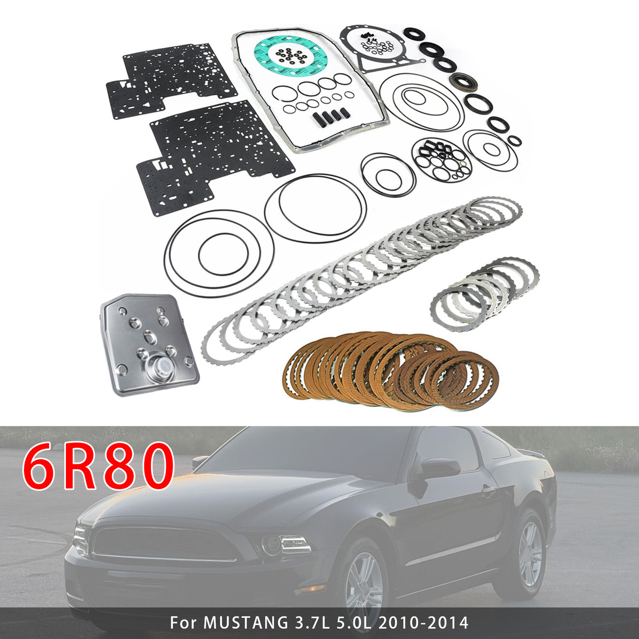 6R80 Auto Transmission Master Rebuild Kit Clutch Plates For Ford Ranger Lincoln