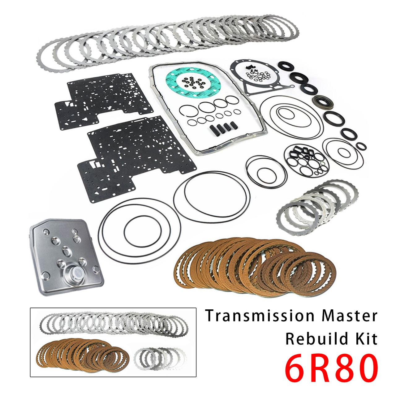 6R80 Auto Transmission Master Rebuild Kit Clutch Plates For Ford Ranger Lincoln