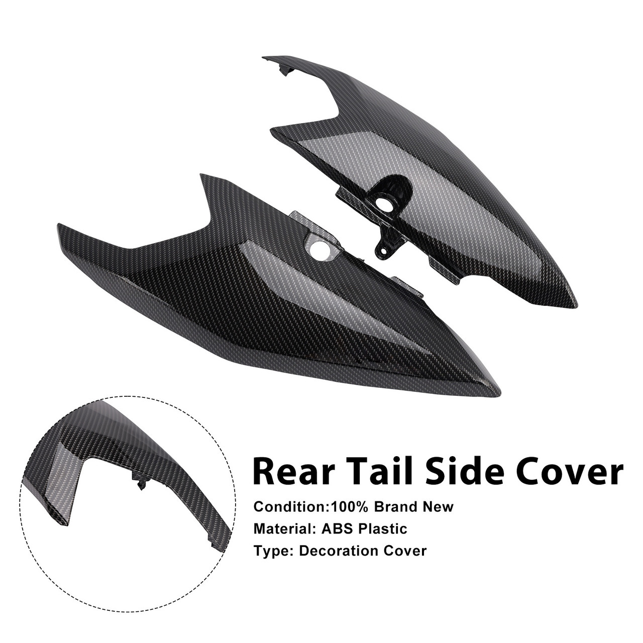 2025-2026 Yamaha Tenere 700 T700S Rear Tail Side Cover Carbon Generic
