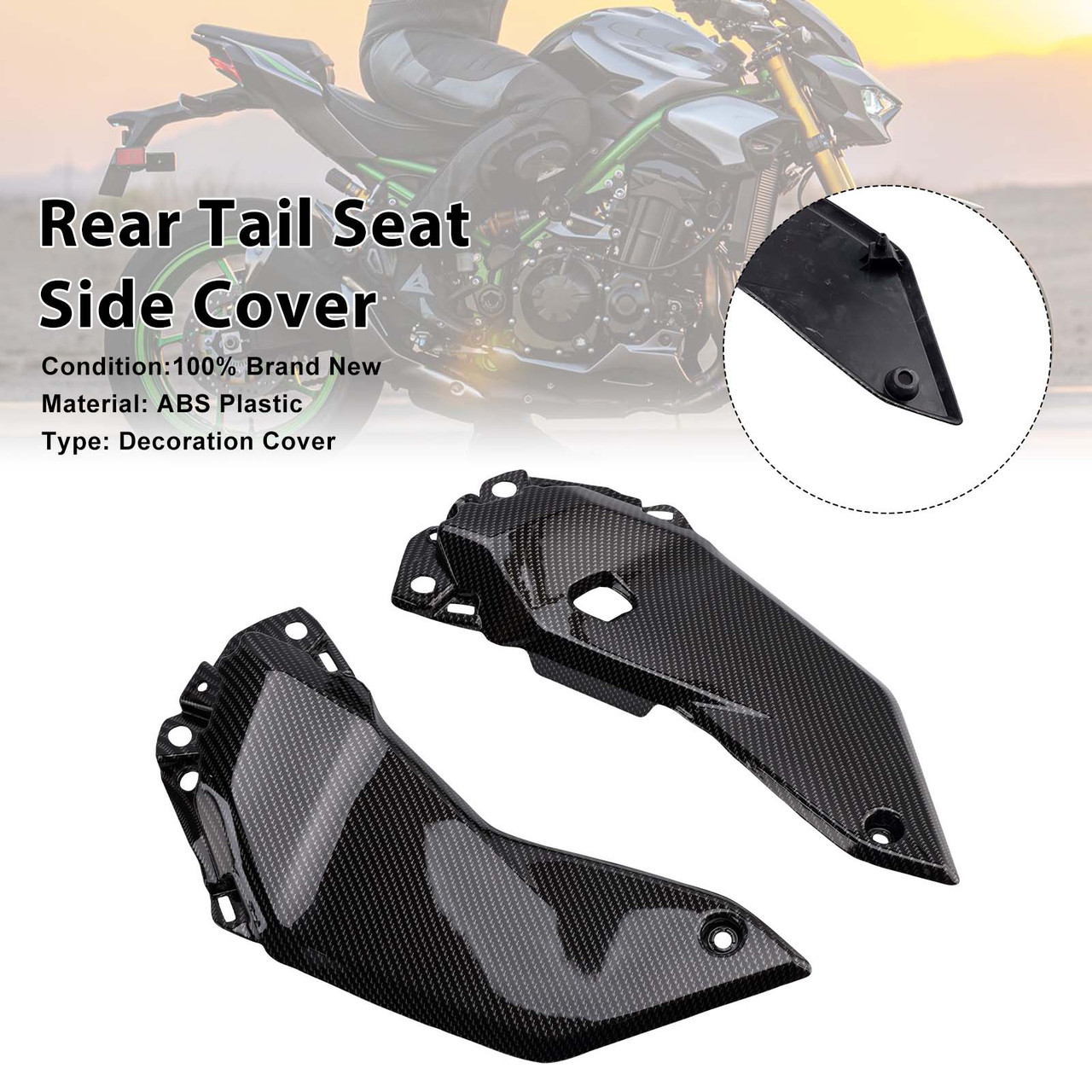 2025-2026 Yamaha Tenere 700 T700S Rear Tail Seat Side Cover Carbon Generic