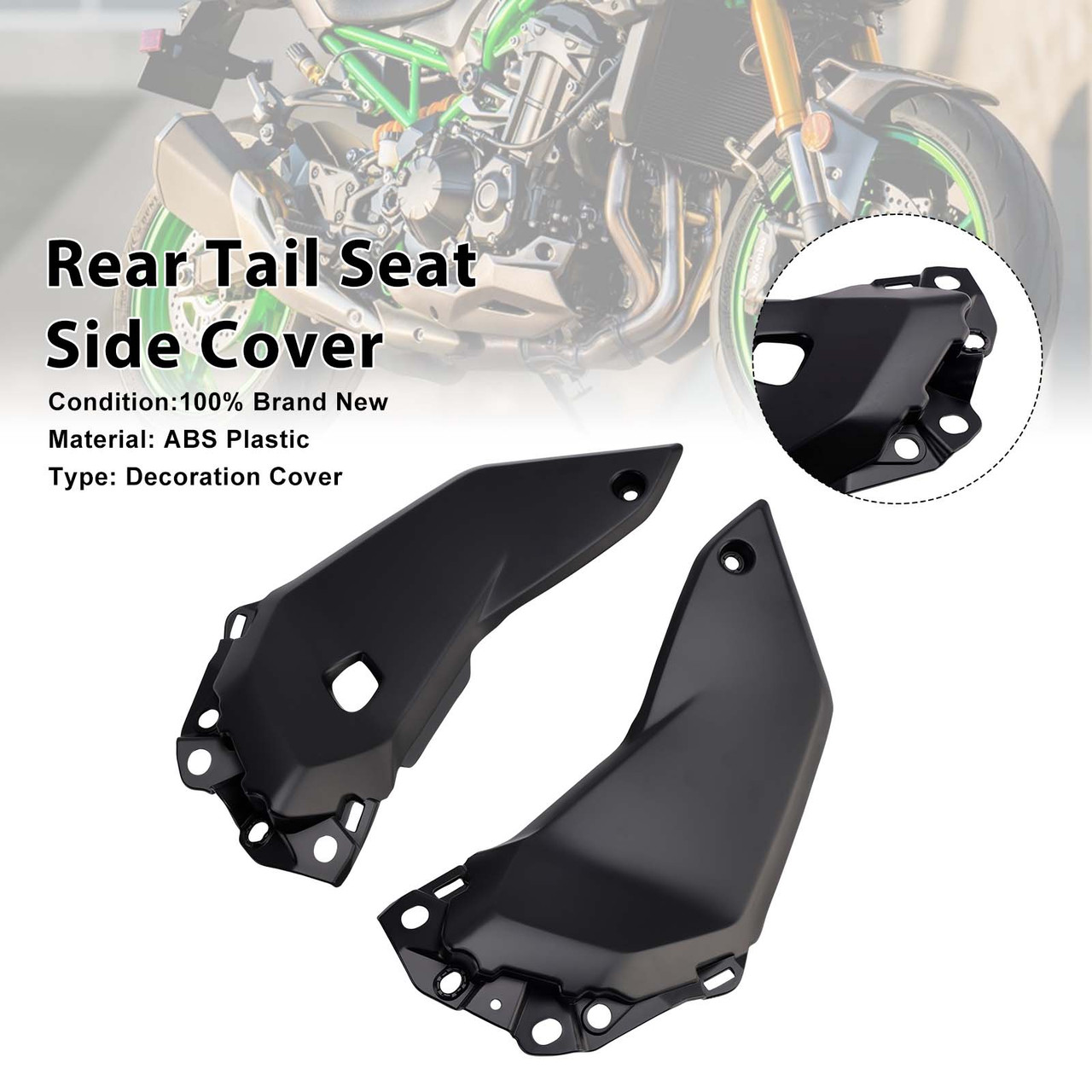 2025-2026 Yamaha Tenere 700 T700S Rear Tail Seat Side Cover Matte Black Generic