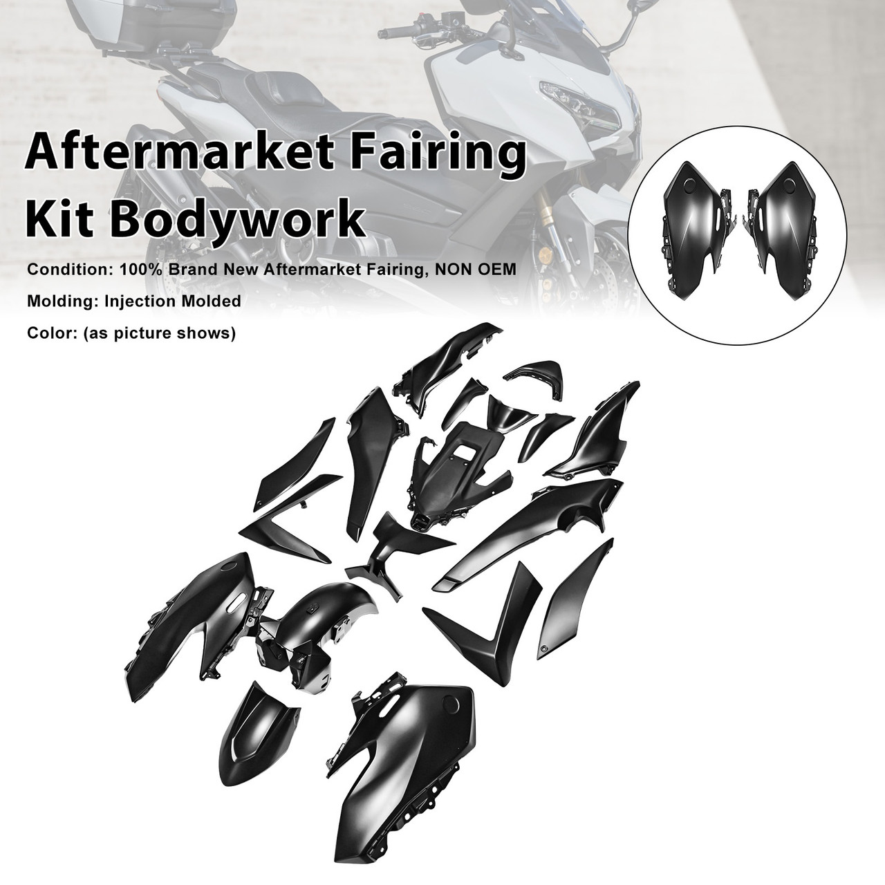 2025-2026 Yamaha TMAX560 Aftermarket Fairing Kit Bodywork#100 Generic