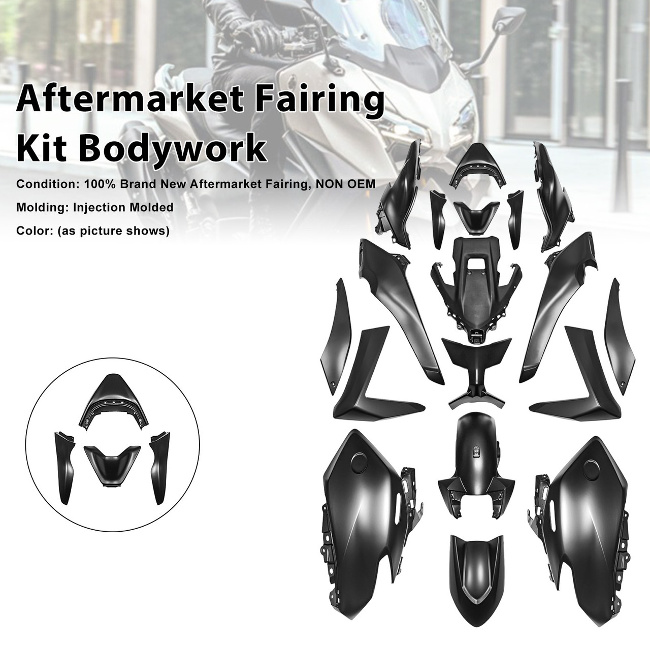 2025-2026 Yamaha TMAX560 Aftermarket Fairing Kit Bodywork#100 Generic
