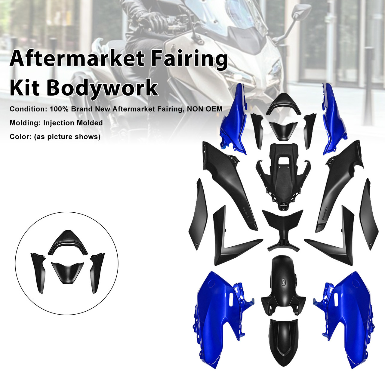 2025-2026 Yamaha TMAX560 Aftermarket Fairing Kit Bodywork#101 Generic