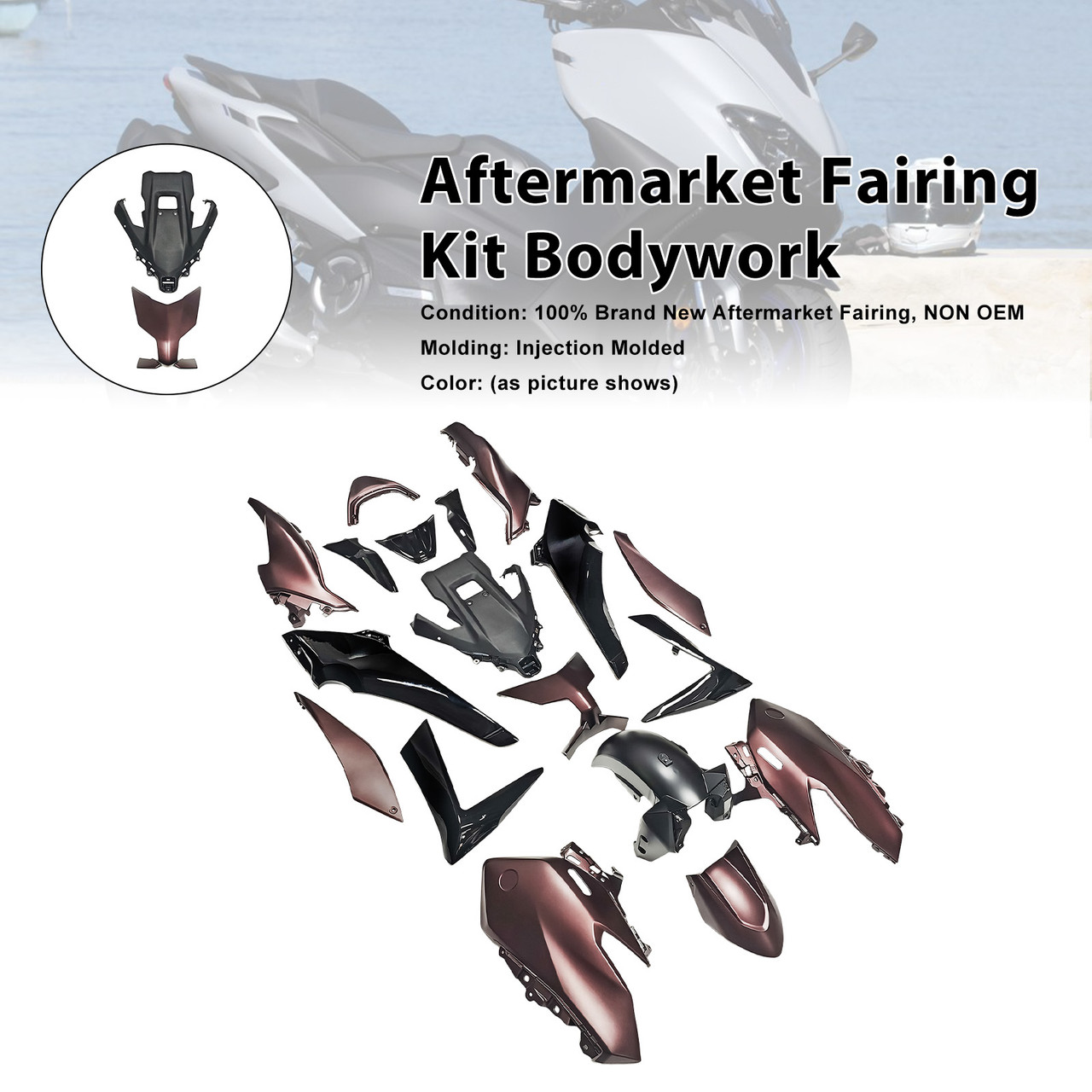 2025-2026 Yamaha TMAX560 Aftermarket Fairing Kit Bodywork#103 Generic