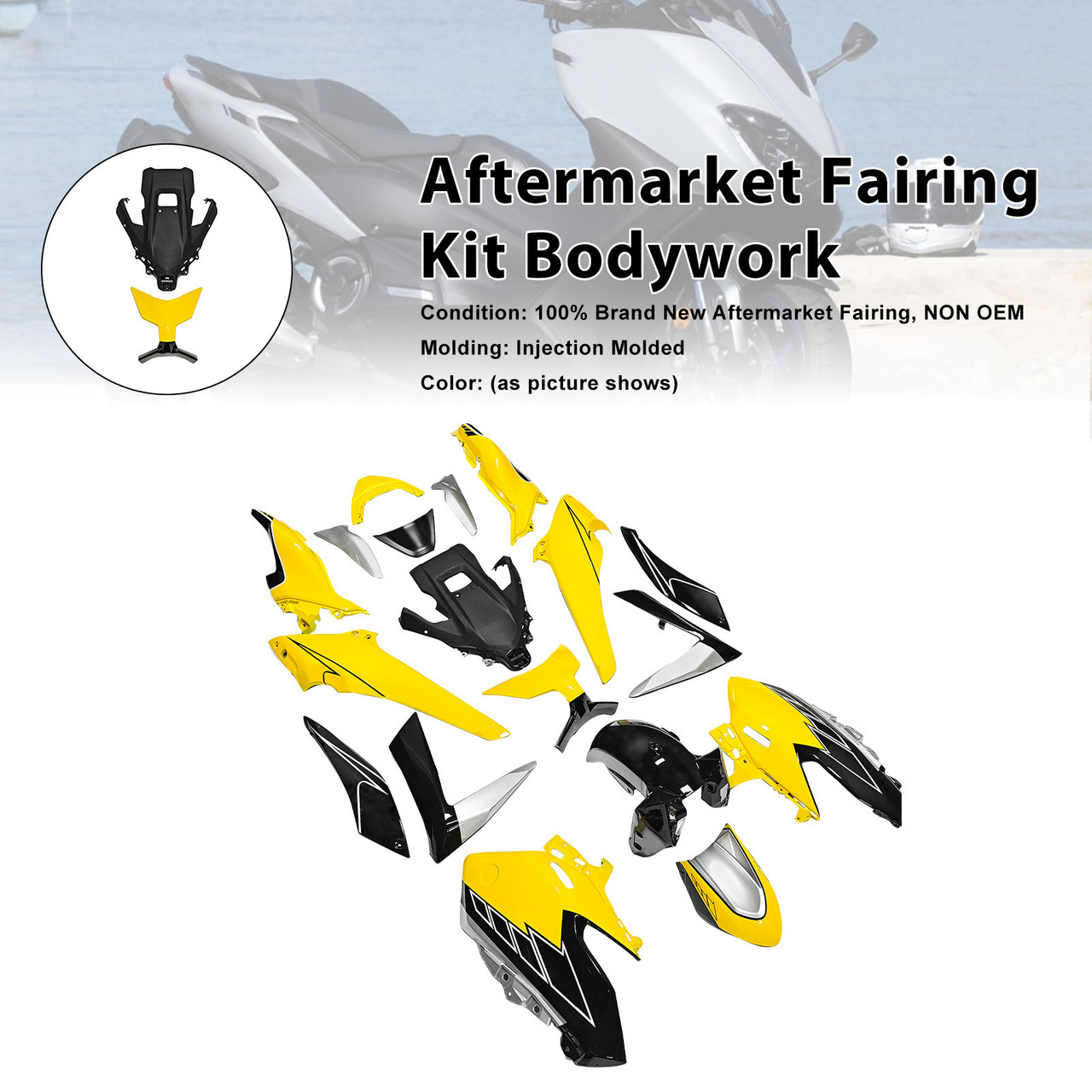 2025-2026 Yamaha TMAX560 Aftermarket Fairing Kit Bodywork#106 Generic