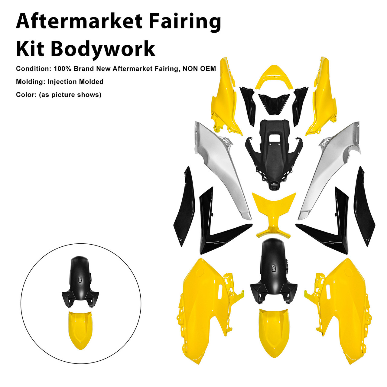 2025-2026 Yamaha TMAX560 Aftermarket Fairing Kit Bodywork#107 Generic