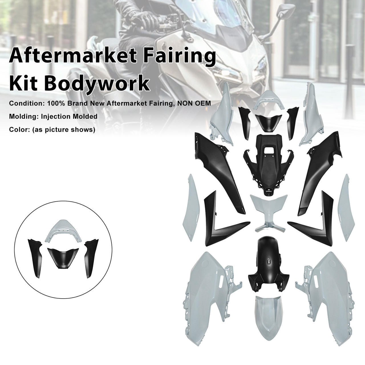 2025-2026 Yamaha TMAX560 Aftermarket Fairing Kit Bodywork#109 Generic