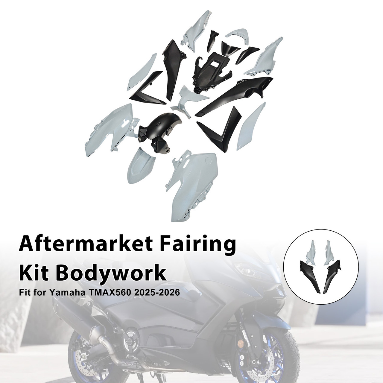 2025-2026 Yamaha TMAX560 Aftermarket Fairing Kit Bodywork#109 Generic