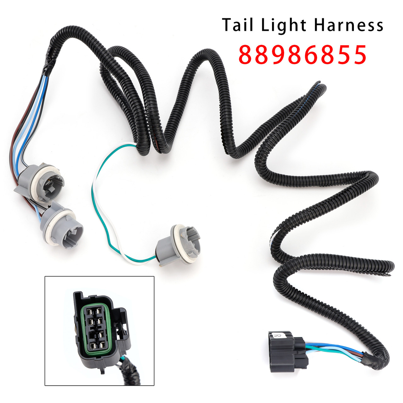 1999-2005 GMC Sierra 1500 2500 3500 Rear Right Tail Light Wiring Harness 88986855 Generic