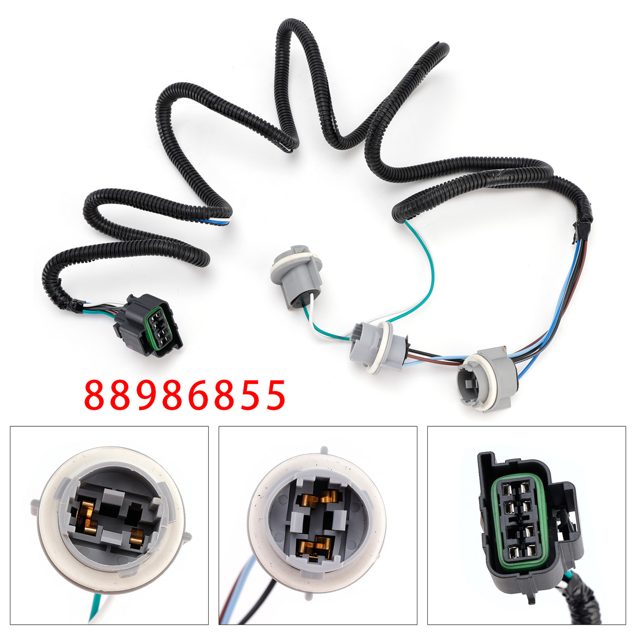 1999-2005 GMC Sierra 1500 2500 3500 Rear Right Tail Light Wiring Harness 88986855 Generic