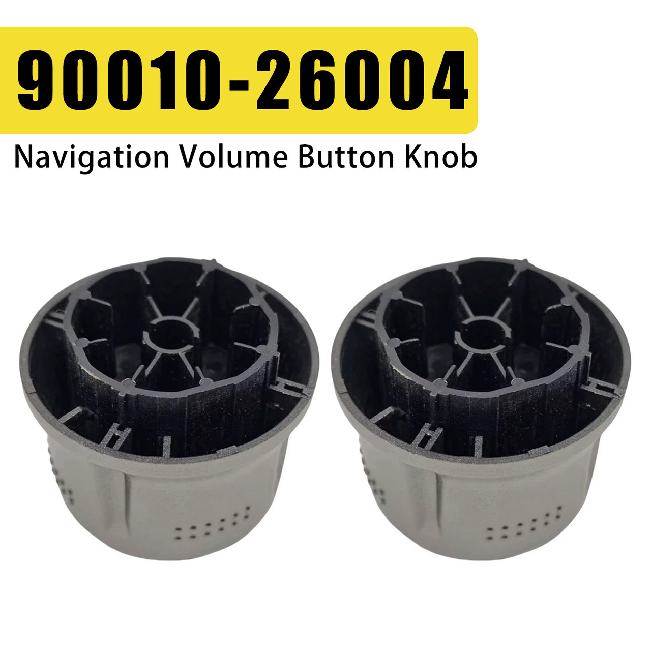 2009-2015 Toyota Highlander 2pc Navigation Volume Button Knob 90010-26004 Generic