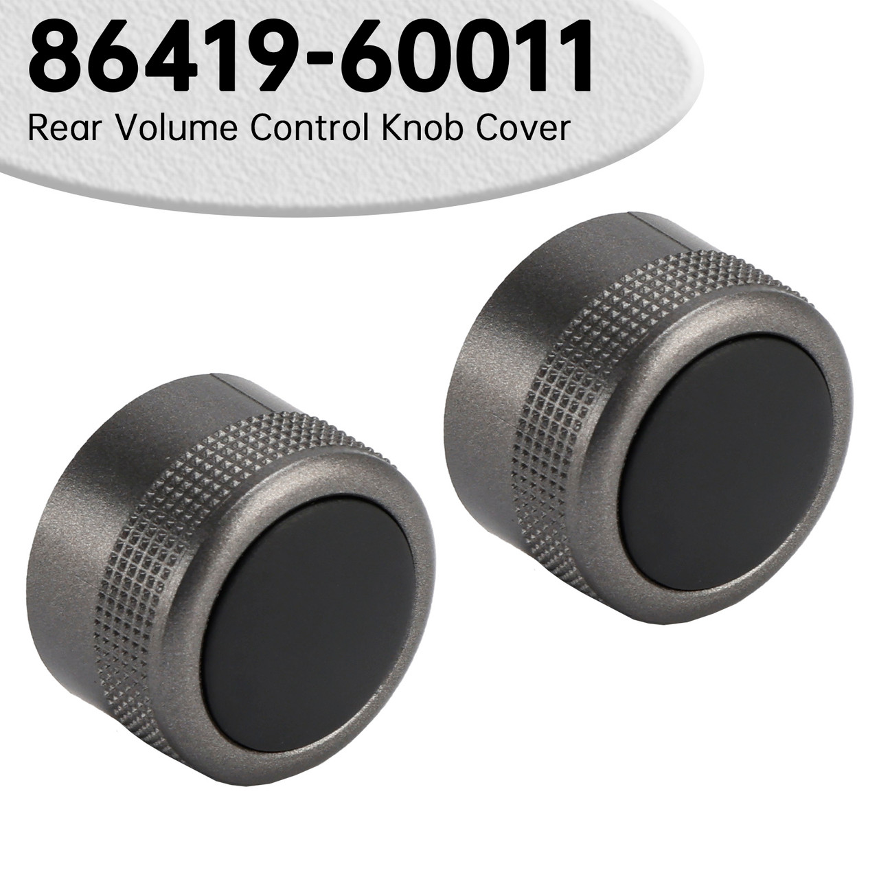 2010-2018 Toyota Land Cruiser LC200 2PCS Rear Volume Control Knob Cover 86419-60011 Generic