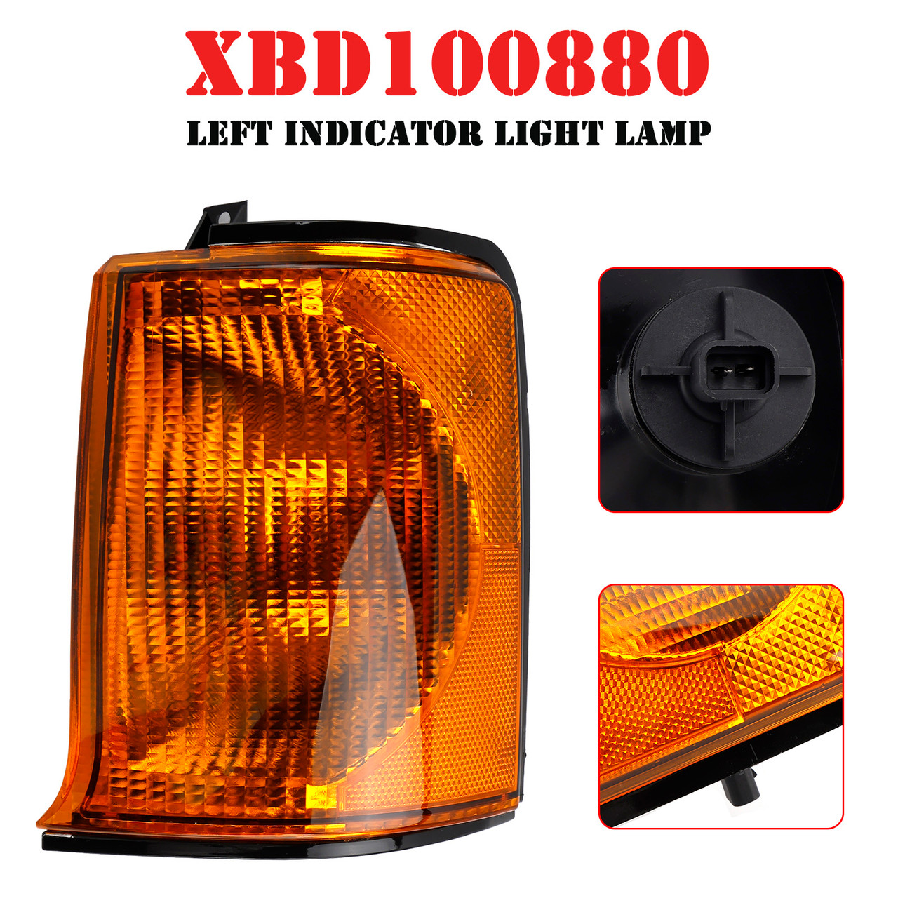 1999-2002 Land Rover Discovery 2 Pre-Facelift Models Left Indicator Light Lamp XBD100880 Yellow Generic