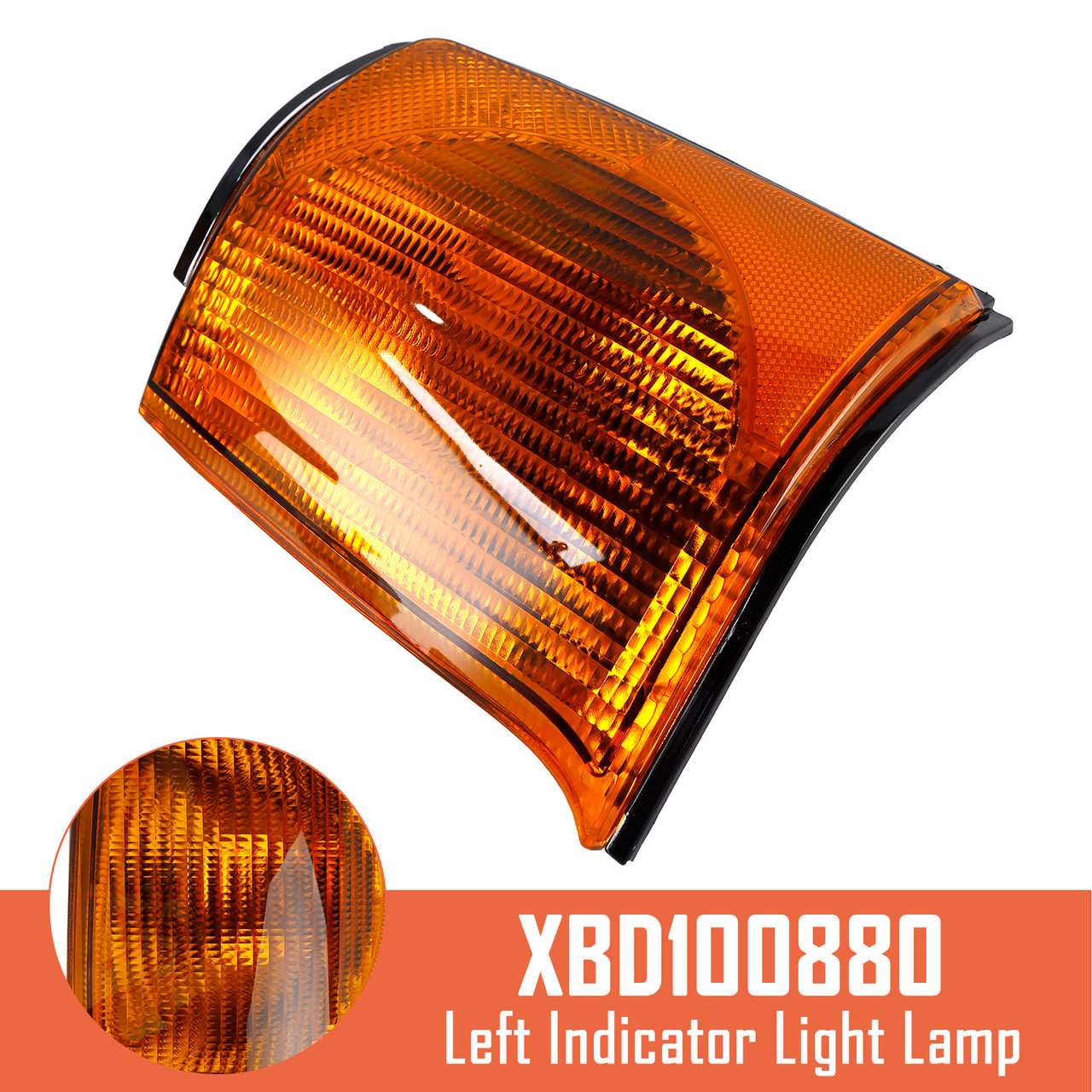 1999-2002 Land Rover Discovery 2 Pre-Facelift Models Left Indicator Light Lamp XBD100880 Yellow Generic