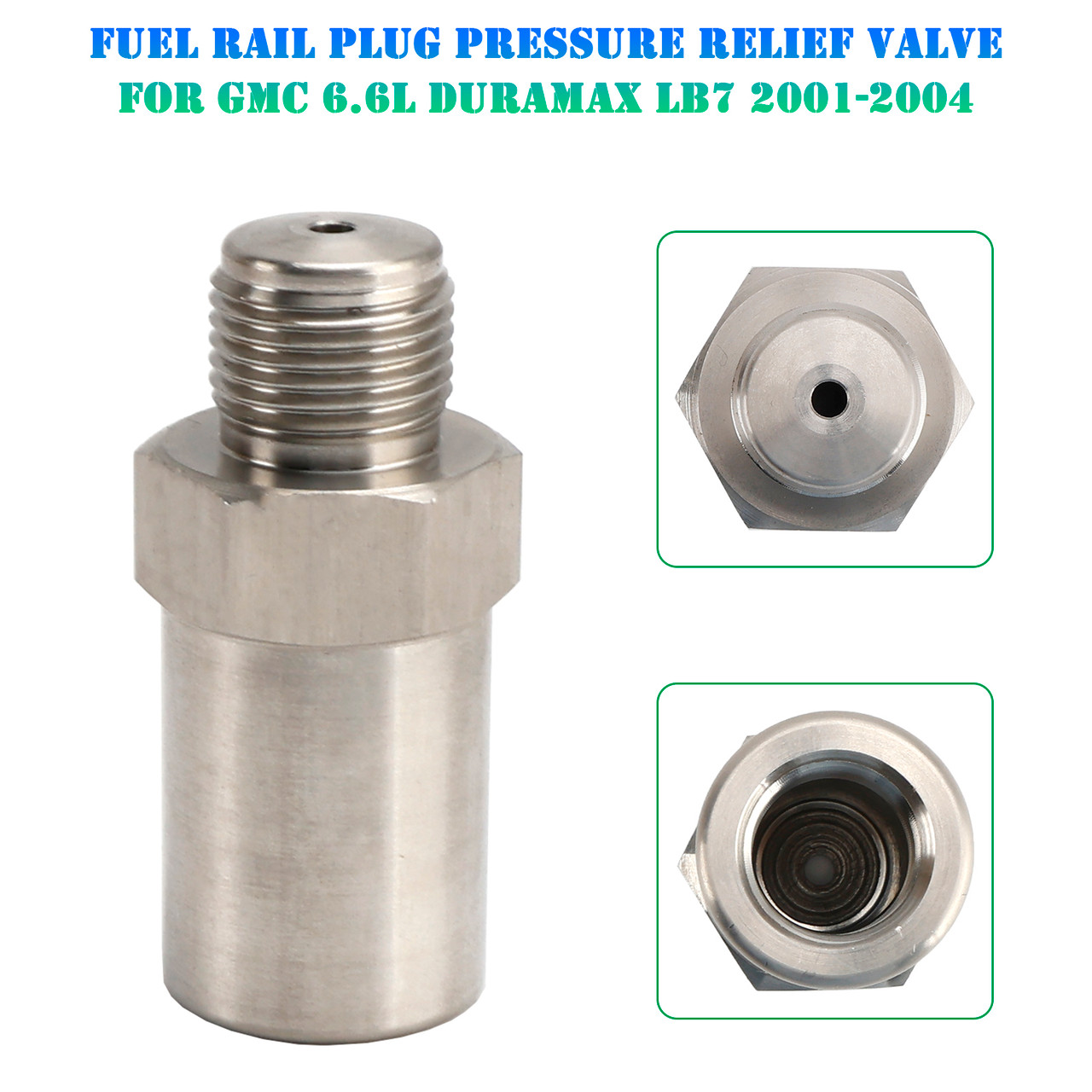 2001-2004 GMC Sierra 2500HD/3500HD 6.6L Fuel Rail Plug Pressure Relief Valve Generic