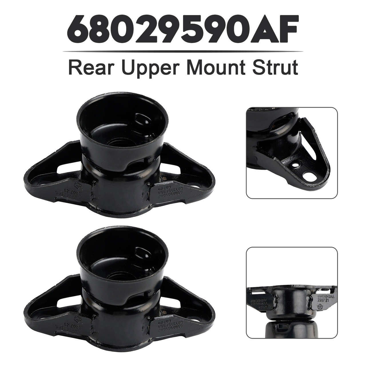 2011-2022 Jeep Grand Cherokee 2pcs Rear Upper Mount Struts 68029590AF Generic